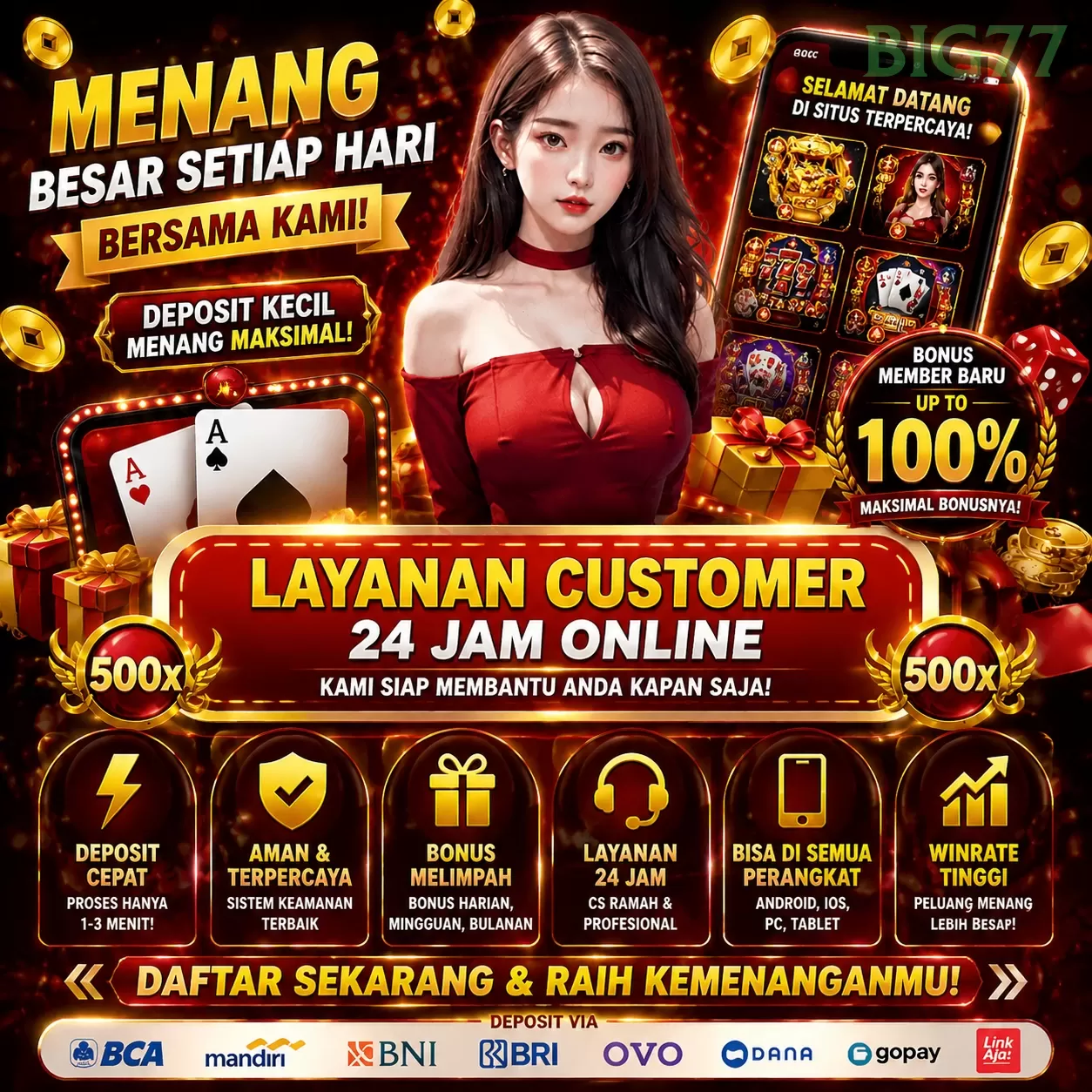 Main big77w Menang Jackpot Besar