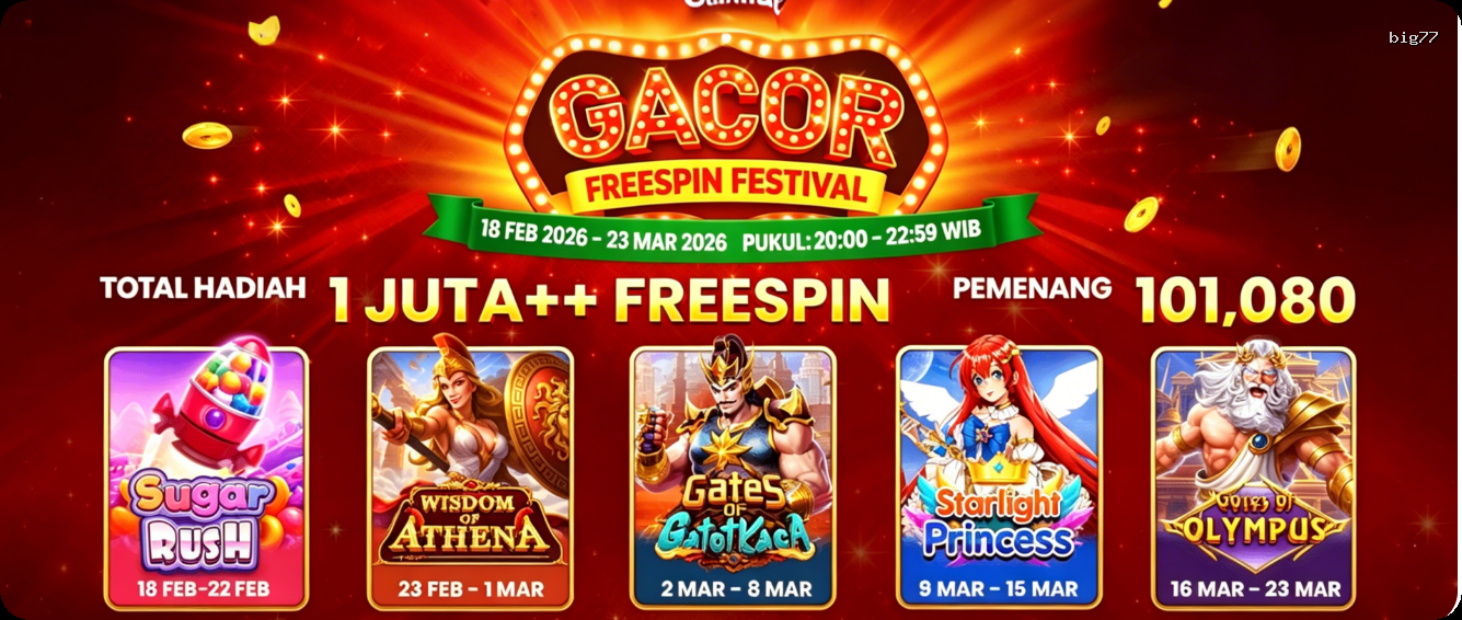 Login big77 Sekarang Bonus Melimpah